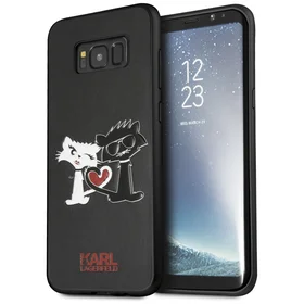 Karl Lagerfeld Choupette In Love Dėklas telefonui Samsung Galaxy S8 Plus - juoda