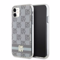DKNY IML languoto Mono rašto ir spausdintų juostų magnetinis dėklas telefonui iPhone 11 / Xr - smėlinis