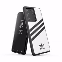 Adidas OR formuotas dėklas PU Samsung Galaxy S20 Ultra - balta ir juoda