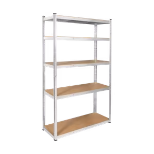 Металлический складской стеллаж Rebel 205 x 120 x 45, серебристый