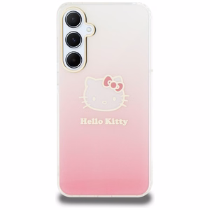 Hello Kitty IML Gradientinis Electrop Kitty Head dėklas telefonui skirtas Samsung Galaxy A55 - rožinis