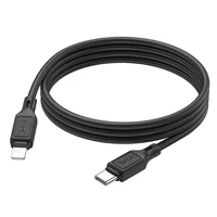 Kabelis USB-C į Lightning Hoco PD 20W 1 m X90 juodas