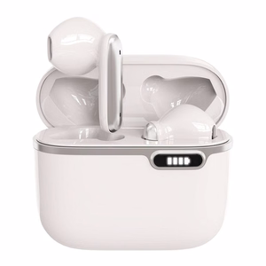 ART belaidės ausinės Bluetooth TWS + docking stotis Type C AP-TW-B4W balta