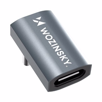 Wozinsky WPKF-01 USB-C - USB-C 40Gb/s 240W 8K OTG kampinis adapteris - pilkas