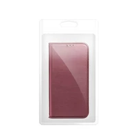 SMART MAGNETO knygos tipo dėklas telefonui XIAOMI Redmi Note 13 Pro 5G, bordo