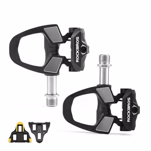 Rockbros RD9 Shimano SPD-SL Carbon and Titanium Alloy Pedals - Black