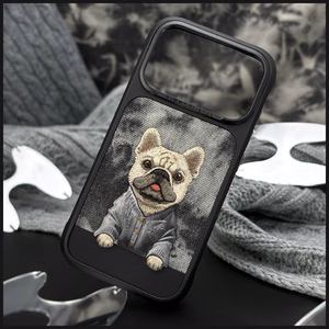 Nimmy Gentle Pets Series Dog MagSafe dėklas iPhone 17 Pro juodas