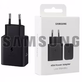 Įkroviklis Samsung EP-T4511 juodas 45W su pakuote / 100% Originalus /
