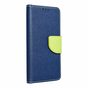 Чехол-книжка для Xiaomi Redmi NOTE 13 PRO 4G Fancy Book тёмно-синий / лаймовый