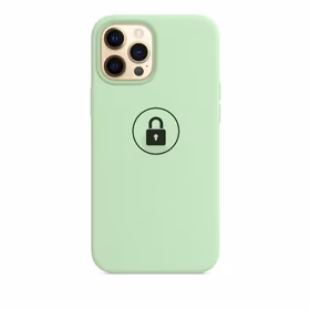 Dėklas "Silicone Case v2" skirtas iPhone 12 (12 Pro) / Pistachio / su įpakavimu