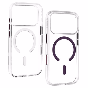 Liavec Pure dėklas su kameros valdymo mygtuku, skirtas iPhone 18 Pro/17 Pro, violetinis