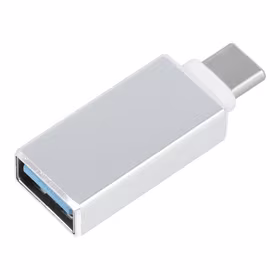 Adapteris OTG USB A 3.0 (moteriškas) į Type C (vyriškas) baltas