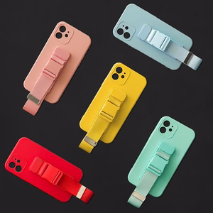 Rope Case Silikoninis dėklas su virvele ir pinigine Xiaomi Poco M4 Pro 5G - rožinis