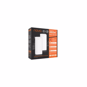 Tenda EX12 dviejų dažnių (2.4 GHz / 5 GHz) AX3000 Mesh Wi-Fi 6 sistema (2 vnt.) balta