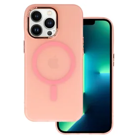 Magnetinis matinės dangos dėklas telefonui iPhone 11 Pro rožinis