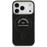 Karl Lagerfeld Karl RSG Logo Magnetinis dėklas telefonui iPhone 17 Pro - Juodas