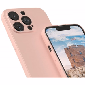 Telefono dėklas Liquid Silicone skirtas Samsung S937 S25 Edge rožinis