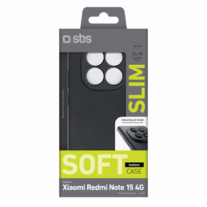 SBS Instinct dėklas, skirtas "Xiaomi Redmi Note 15 4G" - Juodas