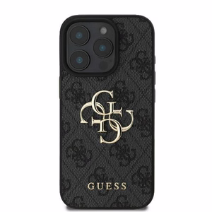 Guess 4G Didelio Logotipo dėklas iPhone 16 Pro Max - juoda
