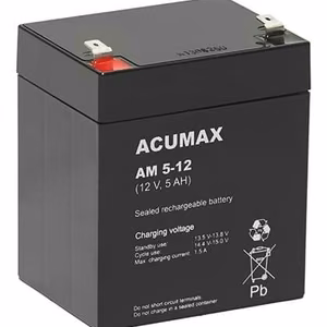 Acumax EMU baterija 12V 5Ah VRLA AM5-12T2