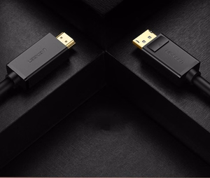 Ugreen vienkryptis DisplayPort į HDMI laidas 4K 30Hz 32 AWG 1.5m juodas (DP101 10239)