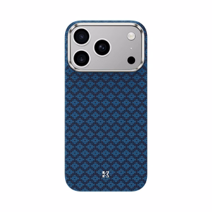 "Benks" magnetinis šarvas Air Armor Grid Kevlar korpusas su metaliniu rėmeliu 600D (0069), skirtas Iphone 17 Pro blue