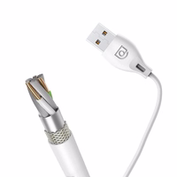 Dudao L4M USB-A - MicroUSB 2.4 A Laidas 1m - Baltas