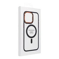 COLOR EDGE MAG COVER dėklas telefonui suderinamas su Magnetiniu IPHONE 15 juoda auksinė