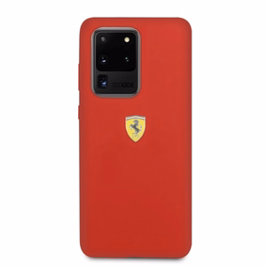 Ferrari Kietas dėklas FESSIHCS69RE S20 Ultra G988 raudonas/raudonas Silikoninis