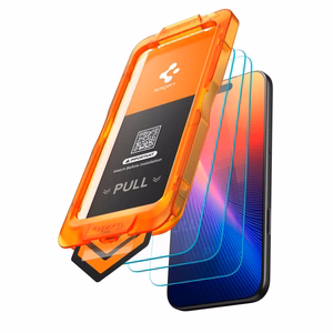 Spigen Glas.tR AlignMaster Slim 3 grūdintų apsauginių ekrano stiklų rinkinys, skirtas iPhone 17