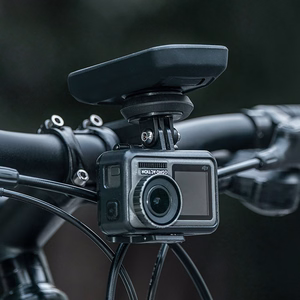 Wozinsky WUG-01B universalus dviračio vairo laikiklis Garmin kompiuteriui, kamerai ir žibintui – juodas
