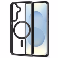 Tech-Protect Magmat MagSafe Dėklas for Samsung Galaxy S26 - skaidrus juodas