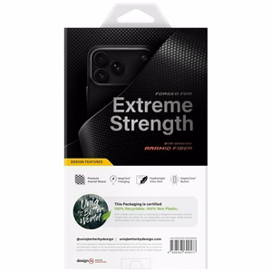 Uniq Keva EDGE Magclick Charging dėklas iPhone 18 Pro Max / 17 Pro Max – juodas