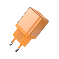 JELLICO sieninis įkroviklis EU55 GaN PD 33W 1xUSB-C + 1xUSB QC3.0 Oranžinis