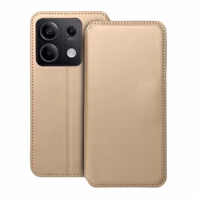Dėklas telefonui (dviejų kišenių) XIAOMI Redmi Note 13 5G - auksinis