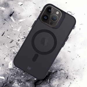 3mk dūminis magnetinis dėklas telefonui su MagSafe iPhone 15 Pro Max - pusiau skaidrus