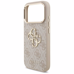 GUESS GUE005597 (4G PU Big Logo) dėklas, skirtas iPhone 18 Pro Max / 17 Pro Max, spalva – rožinė