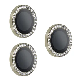 Apsauginis stiklas HARD DIAMOND kameros objektyvui Iphone 17 Pro/17 Pro Max titaninis (3 vnt)