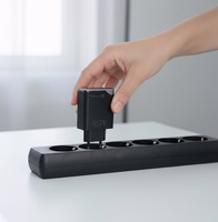 FORCELL F-ENERGY GaN III B245202(1A1C) itin plonas kelioninis įkroviklis 1 x Type C + 1 x USB A PD QC4.0 3A 45W juodas