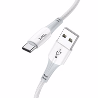 Kabelis USB A į USB C Hoco 3A 1 m X70 baltas