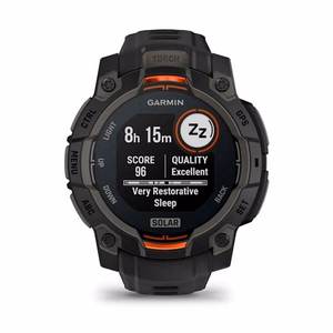 Garmin išmanusis laikrodis Instinct 3 Solar (010-02934-00) – juodas