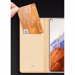 DUX DUCIS Skin Pro knygos tipo dėklas telefonui Xiaomi Mi 11 Pro mėlynas