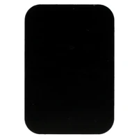Metalinė plokštelė magnetiniams laikikliams - stačiakampė 45x65mm juoda