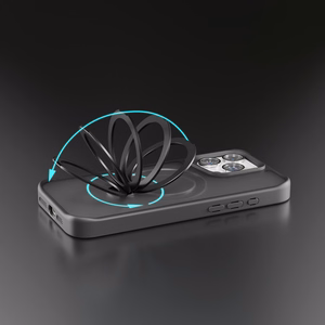 Etteri Matinis Magnetinis žiedas dėklas telefonui iPhone 14 Pro 6,1" juodas