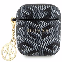 Guess GUA2PGCE4CK AirPods 1/2 dėklas – juodas GCube Charm
