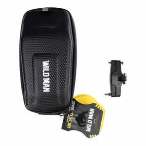 WILDMAN traveling bag under bicycle saddle with zipper E7S 0,8L black