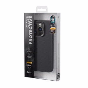 Benks Magnetic Armor Pro Kevlar Case Metal Frame 600D (AD66) for Iphone 16 Pro Max black (Camera Control Button)