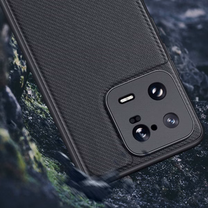 Dux Ducis Fino dėklas Xiaomi 13 Pro su silikoniniu rėmeliu pilkas