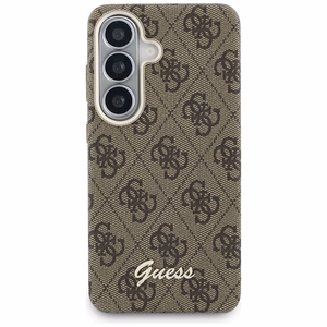 Guess dėklas 4G Script MagSafe skirtas Samsung Galaxy S26 rudas