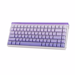 HERO84 HE White+Purple+Gradient+LIGHT JadeKing RGB AULA gasket klaviatūra